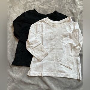 Primark Kids Long Sleeve Tees - Black and White